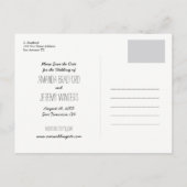 Boho Floral Krans Pastel Rustiek Save the Date Aankondigingskaart (Achterkant)
