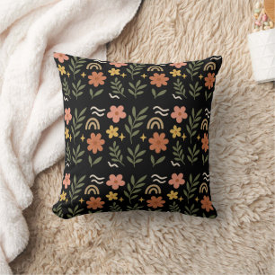 Boho Floral Leaf Pillow Kussen