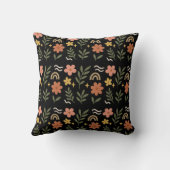 Boho Floral Leaf Pillow Kussen (Achterkant)