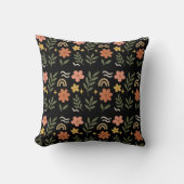 Boho Floral Leaf Pillow Kussen (Voorkant)