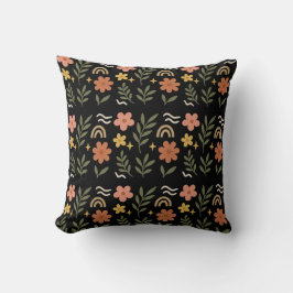 Boho Floral Leaf Pillow Kussen