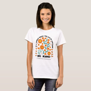 Boho Floral Leukemia Be Kind T-shirt