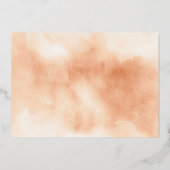 Boho Floral Lighthouse Nautical Baby shower Gold Folie Uitnodiging (Achterkant)