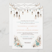 Boho Floral Lights Wedding