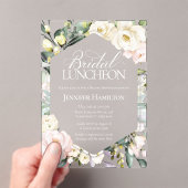 Boho Floral Lijst Bruids Luncheon Vrijgezellenfees Acryl Uitnodigingen (Insitu (Draagbaar))