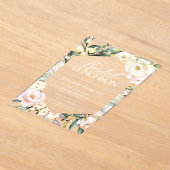 Boho Floral Lijst Bruids Luncheon Vrijgezellenfees Acryl Uitnodigingen (Laagn)