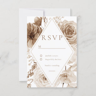  Boho Floral Lijst bruiloft RSVP Kaartje