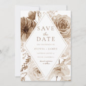  Boho Floral Lijst bruiloft Save The Date (Voorkant)