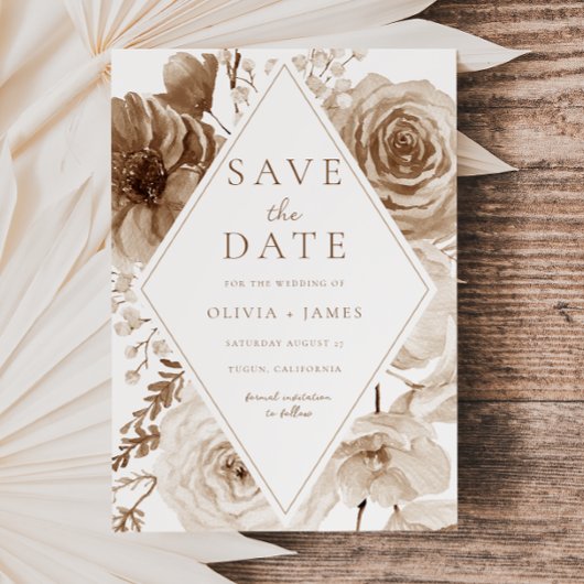 Boho Floral Lijst bruiloft Save The Date