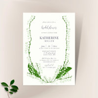 Boho Floral Lijst Lily Valley Green Vrijgezellenfe