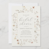 Boho Floral Lijst Wildflower Vrijgezellenfeest Kaart (Voorkant)