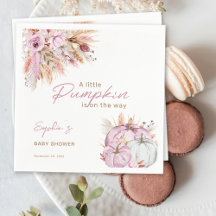 Boho Floral Little Pink Pumpkins Baby shower