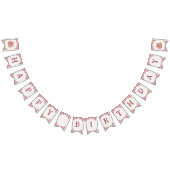 Boho Floral Little Pumpkin Verjaardag Bunting Bann Vlaggetjes (Alle)