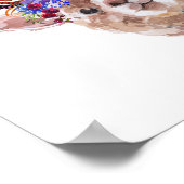 Boho Floral Llama Alpaca Nursery Child Poster (Hoek)