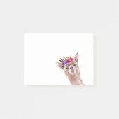 Boho Floral Llama Alpaca Waterverf Post-it® Notes (Voorkant)