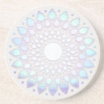 Boho Floral Lotus Mandala Zandsteen Onderzetter<br><div class="desc">Uniek artistiek ontwerp met faux folie lotus mandala. Geweldig ontwerp voor een energiewerker,  counselor life coach en meer.</div>