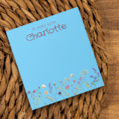 Boho Floral madeliefje waterverf turguoise Notitie Notitieblok