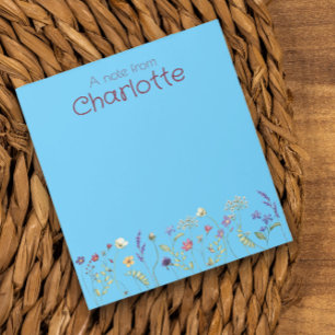 Boho Floral madeliefje waterverf turguoise Notitie Notitieblok