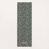 Boho Floral Mandala | Monogram kalligrafie Yogamat (Achterkant)