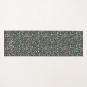 Boho Floral Mandala | Monogram kalligrafie Yogamat (Voorkant (horizontaal))