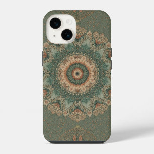 Boho Floral Mandala Waterverf iPhone Case 14 Hoesje