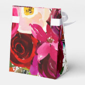 Boho Floral | Marsala Bedankt Bedankdoosjes (Achterkant)