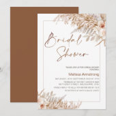 Boho Floral met Vrijgezellenfeest van het Lijst Pa Kaart (Voorkant / Achterkant)