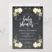 boho floral modern baby shower uitnodiging (Voorkant)