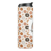 Boho Floral Modern Rainbow Apple Thermosbeker (Gedraaid links)