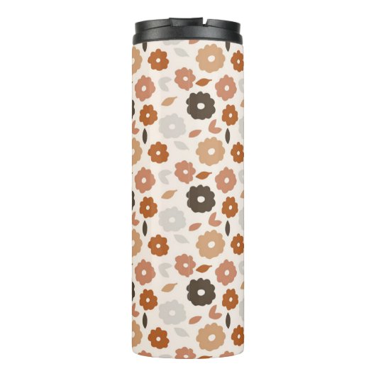 Boho Floral Modern Rainbow Apple Thermosbeker (Achterkant)
