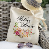 Boho Floral Moeder van de Bride  Tote Bag
