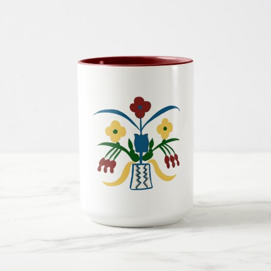 Boho Floral Mok | Handgetekende vibes (Midden)
