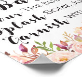 Boho floral MOM-osa bar Sign Poster (Hoek)