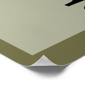 Boho Floral Monogram B Poster (Hoek)