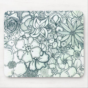 Boho Floral Mousepad Muismat