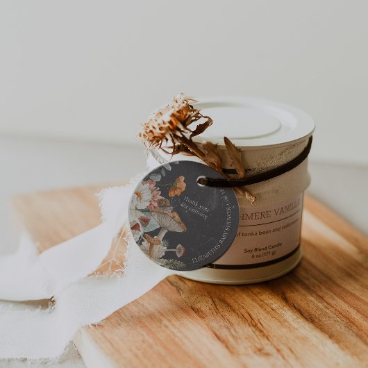 Boho Floral Mushroom Botanical | BABY SHOWER Bedankjes Labels