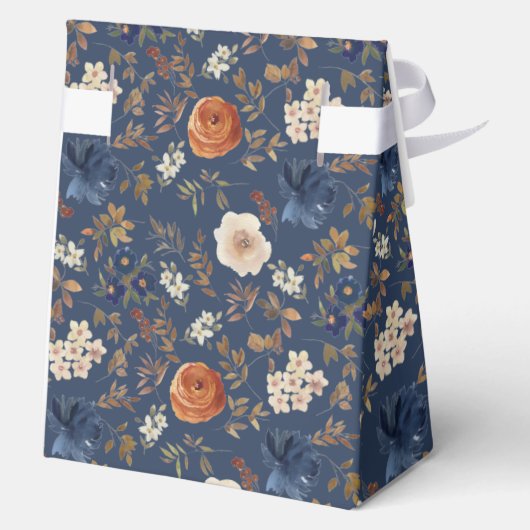 Boho Floral Naam Datum Trouwen Bedankdoosjes (Achterkant)