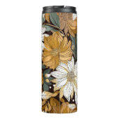 Boho Floral Naam toevoegen Aangepaste Gift Thermosbeker (Achterkant)