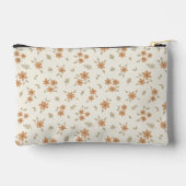 Boho Floral Neutral Ditsy Flower Print Name Beige Etui (Achterkant)