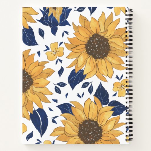 Boho floral notitieboek (Achterkant)