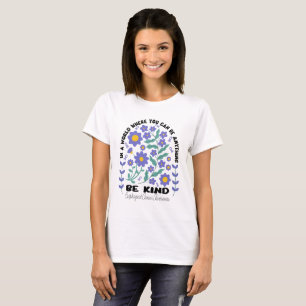 Boho Floral Oesofageale Kanker Wees vriendelijk T-shirt