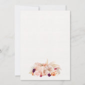 Boho Floral onze kleine pompoen 1e verjaardag Kaart (Achterkant)