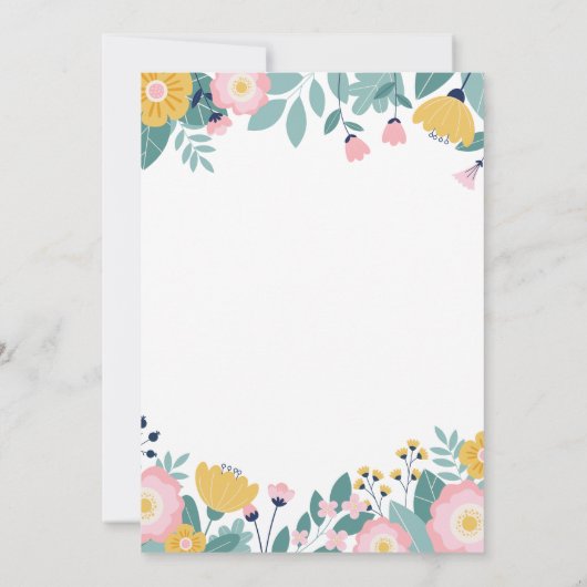 Boho Floral onze kleine zonneschijn 1 september Kaart (Achterkant)