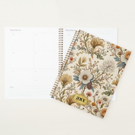 Boho Floral op Beige Planner (Display)