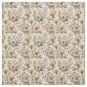 Boho Floral op Beige Stof (Swatch)