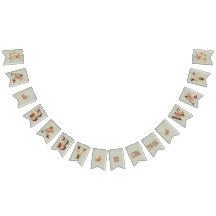 Boho Floral op getextureerd blauw Baby shower