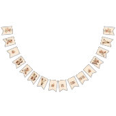 Boho Floral op getextureerd ivoor Baby shower Vlaggetjes (Alle)