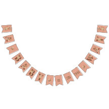 Boho Floral op getextureerd roze Baby shower