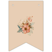 Boho Floral op romig ivoor Baby shower Vlaggetjes (Derde vlag)