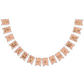 Boho Floral op Roze Baby shower Vlaggetjes (Alle)